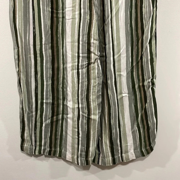 Max Jeans Soft Wide Striped Elastic Waistband Boho Pants M - Picture 7 of 15